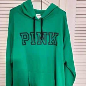 Victorias secret pink long length hoodie♡